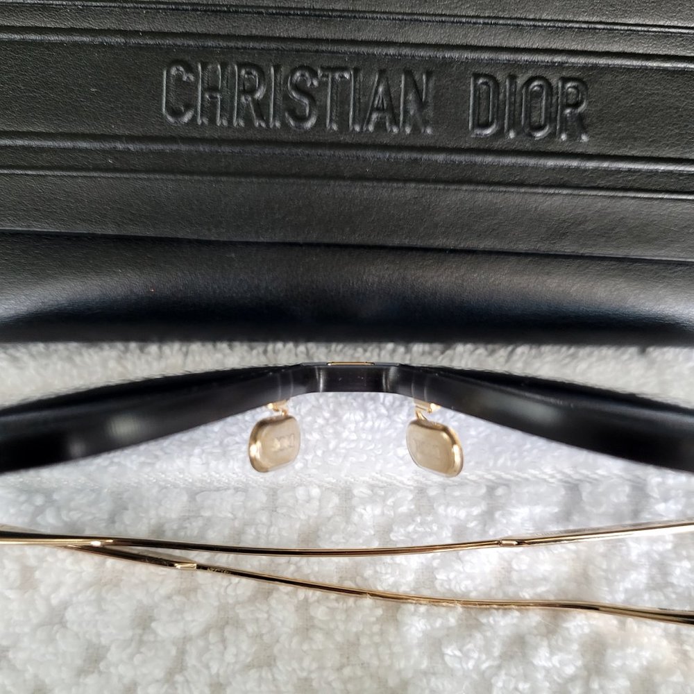 💯AUTH NEW ULTRADIOR MU Christian Dior Sunglasses & Case oversized Blue Gold - Picture 10 of 16